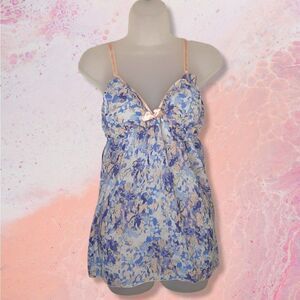Passion Forever Pastel Floral Babydoll sz L